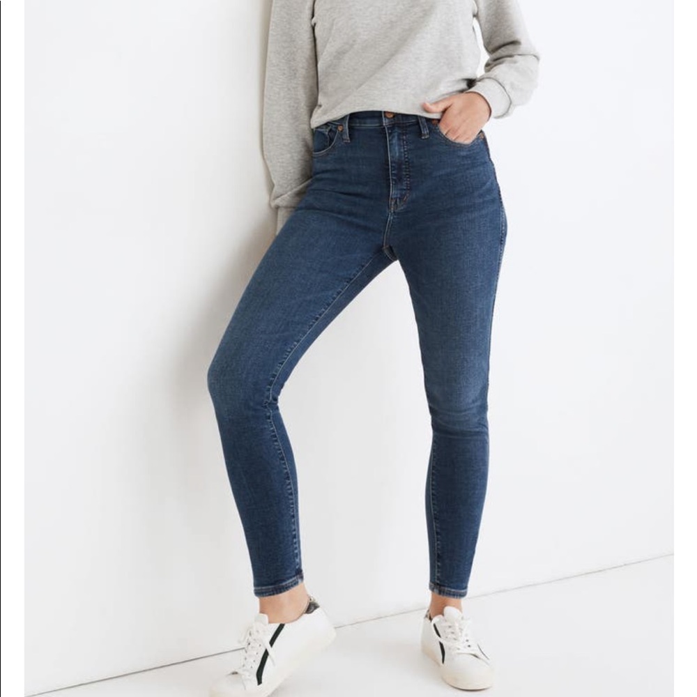 Madewell 10 inch high rise Lyocell jeans